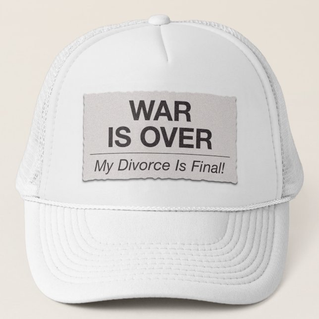 Casquette Le divorce est final (Devant)