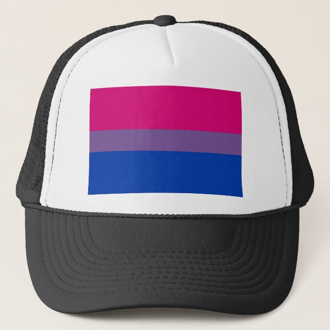 Casquette Le drapeau de Bi vole pour la fierté bisexuelle (Devant)
