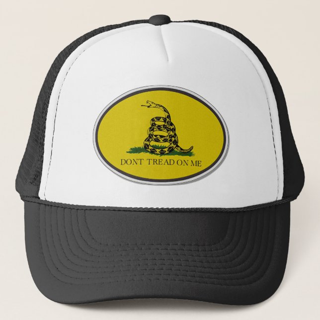Casquette Le drapeau de Gadsden ne marchent pas sur moi la (Devant)