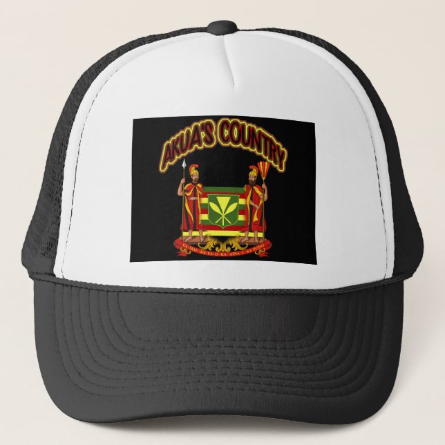 Casquette Le drapeau de Kanaka Maoli du pays d'Akua jumelle (Devant)