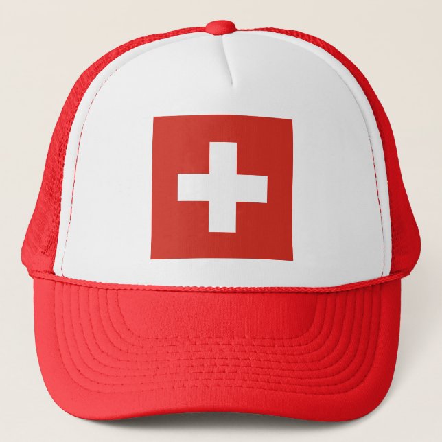 Casquette Le drapeau de la Suisse meurent der Schweiz de (Devant)