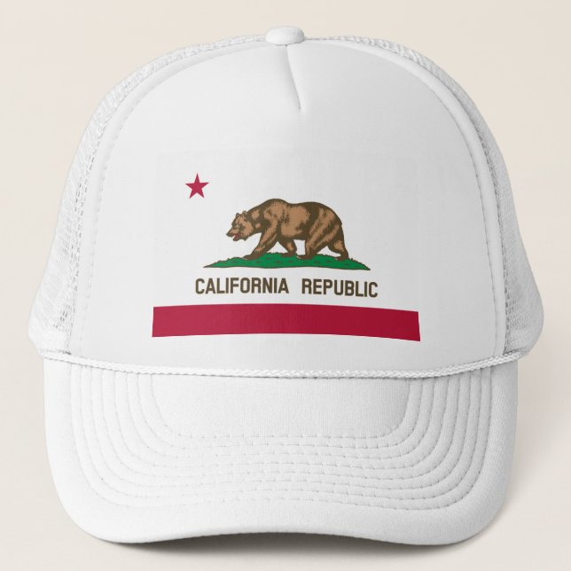 Casquette Le drapeau de l'ours - Drapeau de l'État de Califo (Devant)