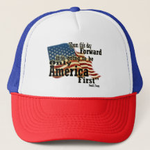 Le drapeau Vintage patriotique America First