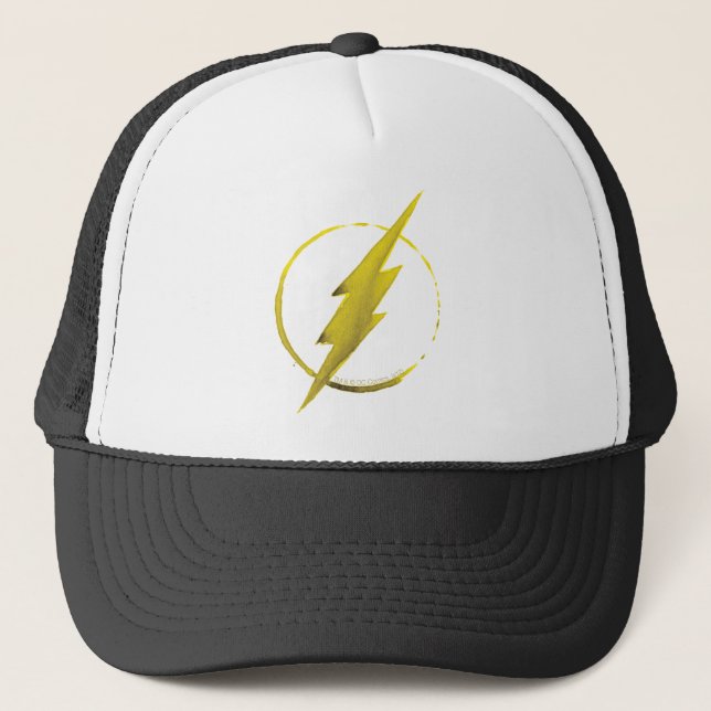 Casquette Le Flash | Emblème de la poitrine jaune (Devant)