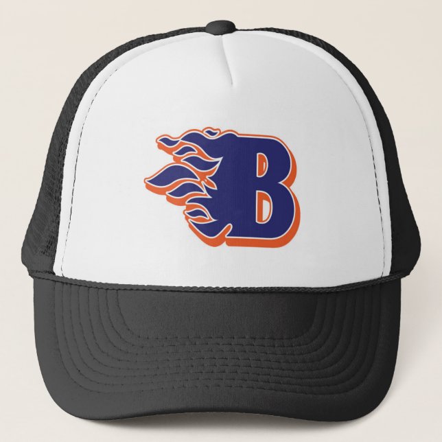 Casquette Le football de flamme de Blackman et Cheerleading (Devant)
