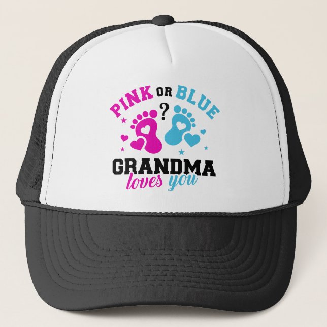 Casquette Le genre révèle grand-mère (Devant)