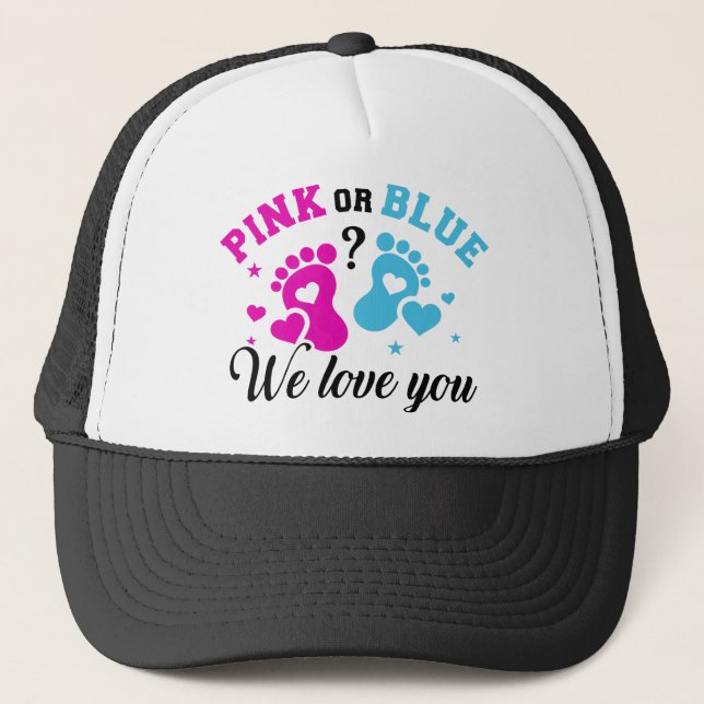 Casquette Le genre révèle que nous vous aimons (Devant)
