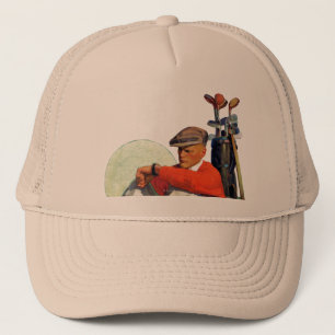 Casquette Le golfeur a continué l'attente