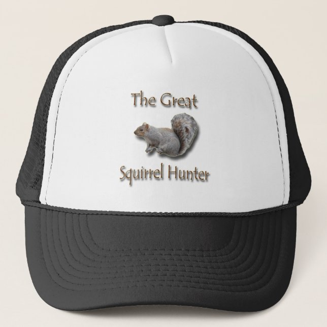 Casquette Le grand gris de chasseur d'écureuil (Devant)