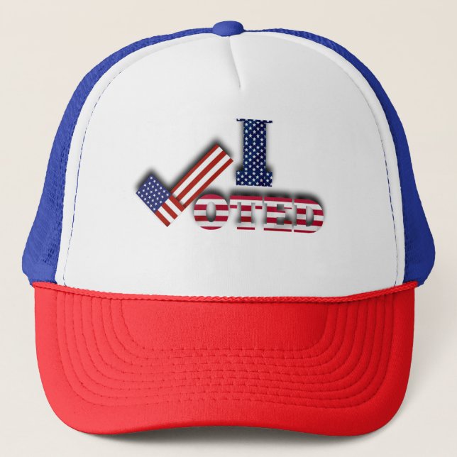 Casquette Le jour de l'élection des T-shirts, j'ai voté (Devant)
