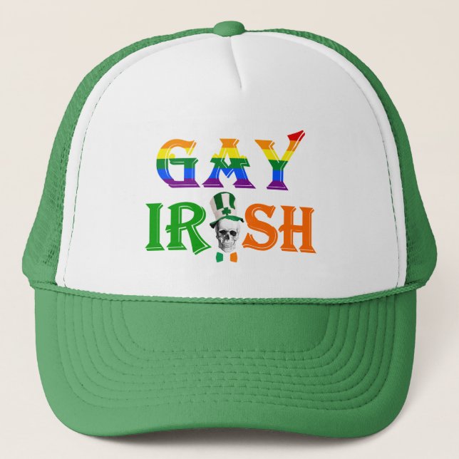 Casquette Le jour de St Patrick irlandais gai de fierté (Devant)