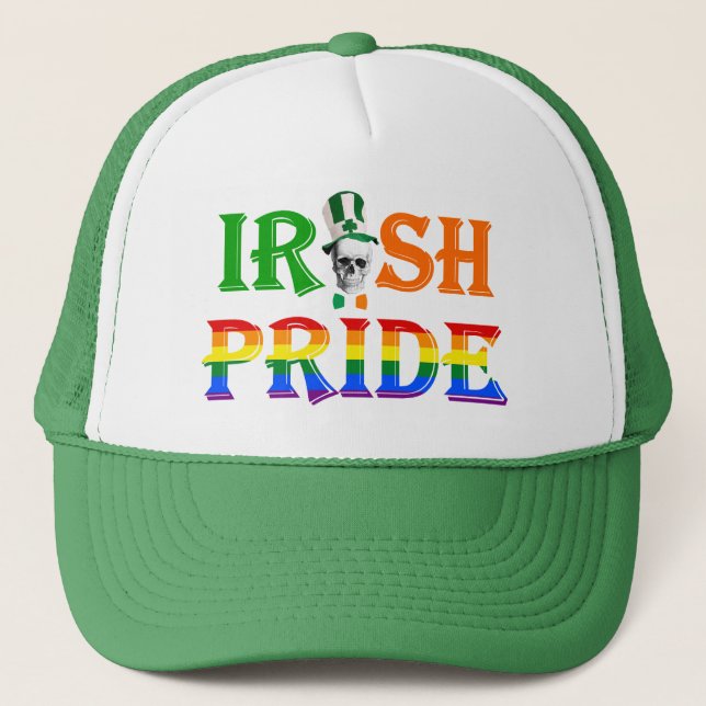 Casquette Le jour de St Patrick irlandais gai de fierté (Devant)