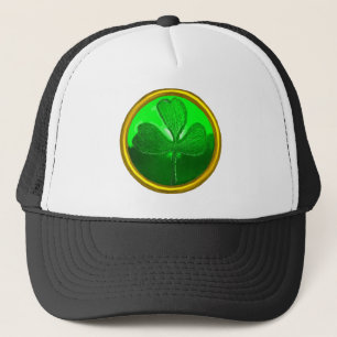 CASQUETTE LE JOUR DE ST PATRICK LE SHAMROCK VERT JEWEL EN PI
