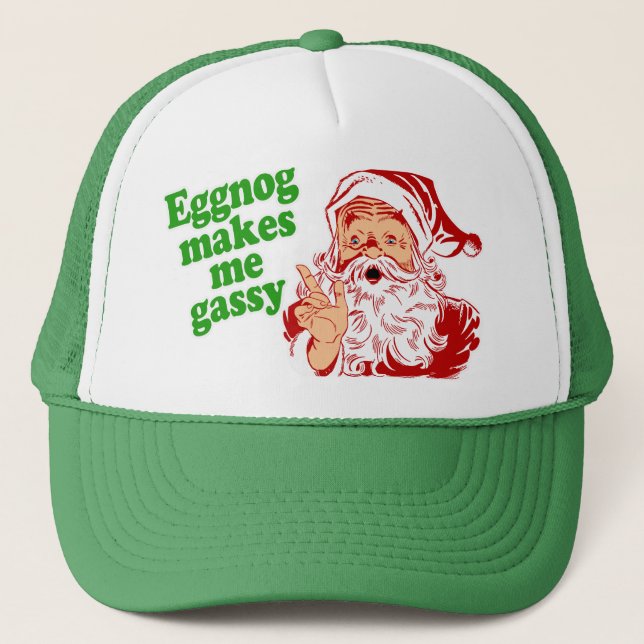 Casquette Le lait de poule fait le pet de Père Noël (Devant)