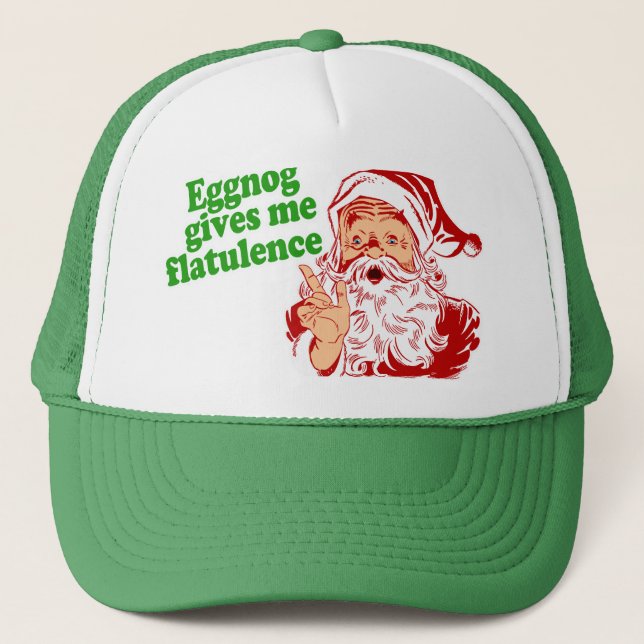 Casquette Le lait de poule me donne la flatulence (Devant)