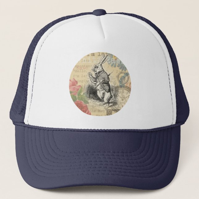 Casquette Le lapin blanc Alice au pays des merveilles (Devant)