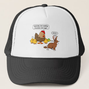 Casquette Le lapin fait à dunette de chocolat la bande