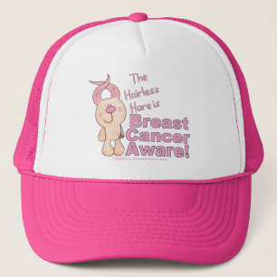 Casquette Le lièvre sans poil est le cancer du sein conscien
