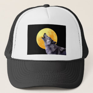 Casquette Le loup hurle à la pleine lune
