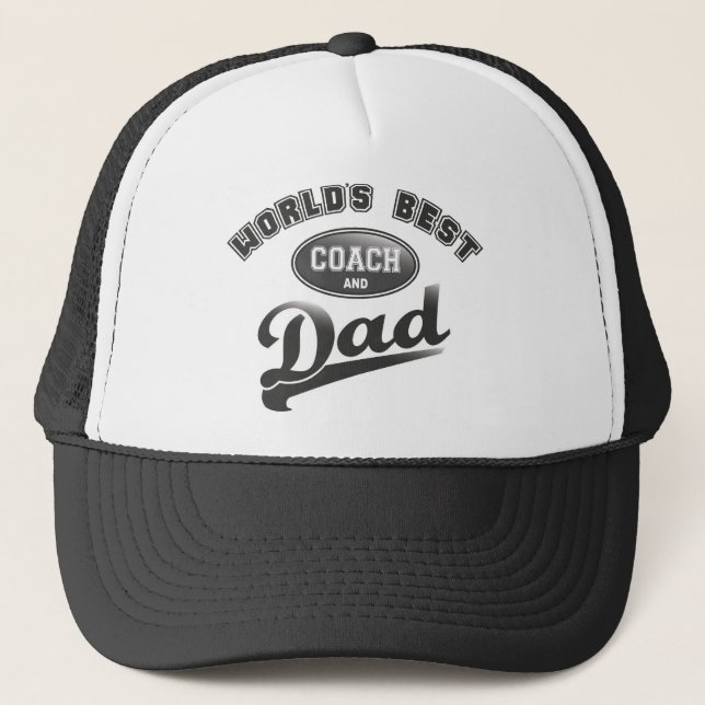 Casquette Le meilleur entraîneur et le papa du monde (Devant)