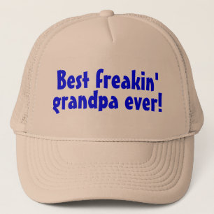 Casquette Le meilleur grand-papa de Freakin jamais (bleu)