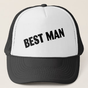 Casquette Le meilleur homme épousant le noir