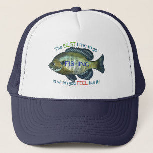 Casquette Le Meilleur Moment Pour Aller Pêcher   Poisson rou