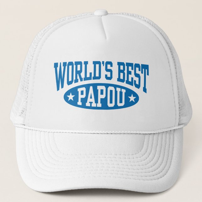Casquette Le meilleur papou du monde (Devant)