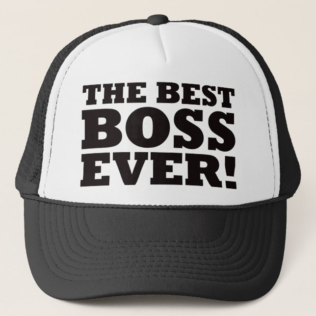 Casquette Le meilleur patron jamais (Devant)