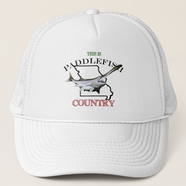 Casquette Le Missouri est un pays de paddlefish (Devant)