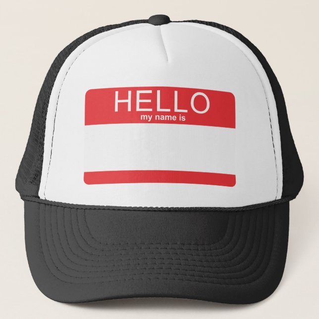 Casquette Le modèle bonjour mon nom est (Devant)