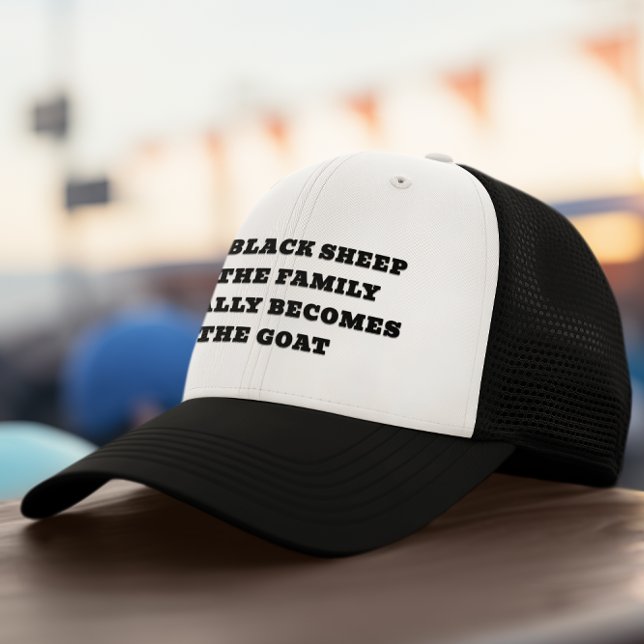 Casquette Le mouton noir devient la chèvre (Créateur téléchargé)