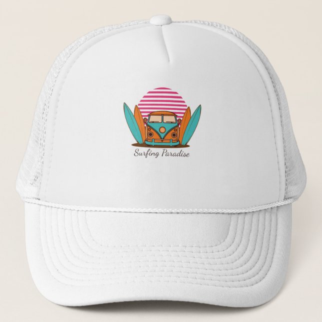 Casquette Le paradis du surf (Devant)