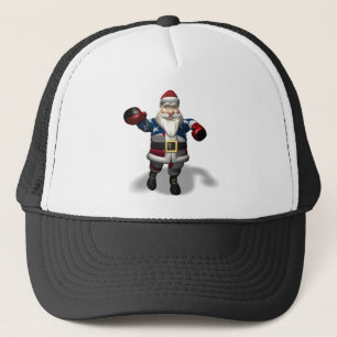 Casquette Le Père Noël À La Journée De La Boxe