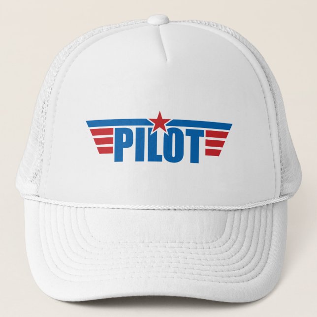 Casquette Le pilote s'envole l'insigne - aviation (Devant)