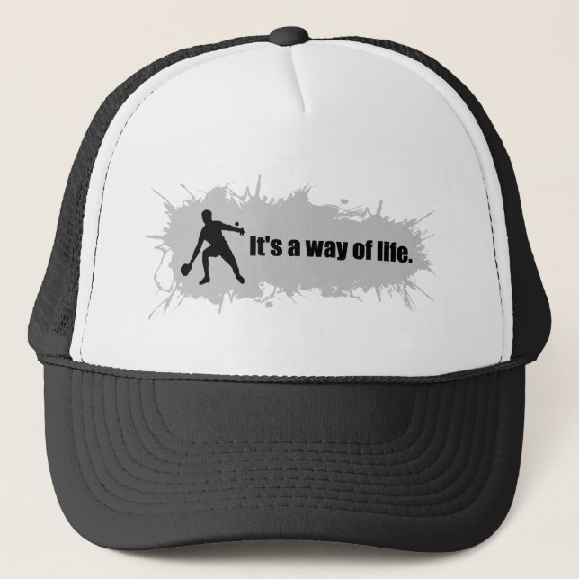Casquette Le ping-pong est un mode de vie (Devant)