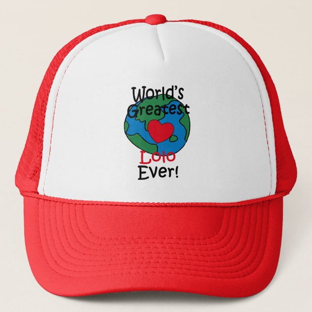 Casquette Le plus grand coeur de Lolo du monde (Devant)