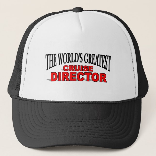 Casquette Le plus grand directeur de la croisière du monde (Devant)