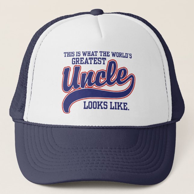 Casquette Le plus grand oncle du monde (Devant)