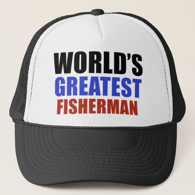 Casquette Le plus grand PÊCHEUR du monde (Devant)