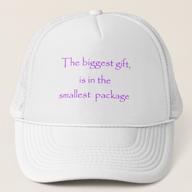 Casquette Le plus gros cadeau est dans le plus petit casquet (Devant)