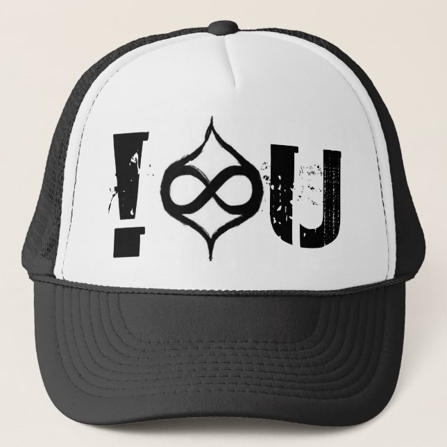 Casquette Le point infini reflété d'amour (Devant)