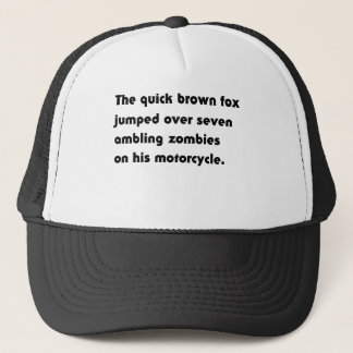 Casquette Le Renard Brun Rapide A Sauté Par-Dessus... T-Shir