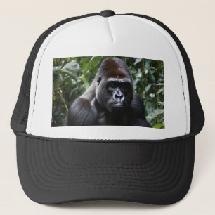 Casquette Le roi du gorille de minuit : Monarque de la forêt