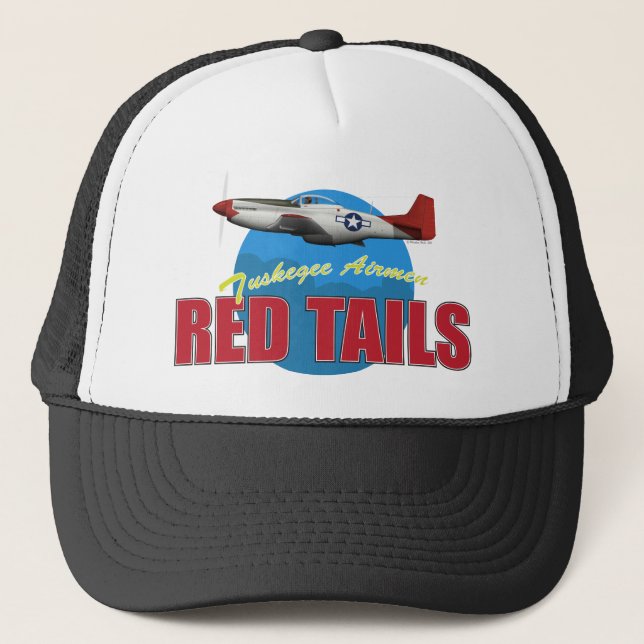 Casquette Le rouge coupe la queue des aviateurs de Tuskegee (Devant)