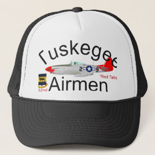 Casquette Le rouge de l'aviateur P-51 de Tuskegee coupe la