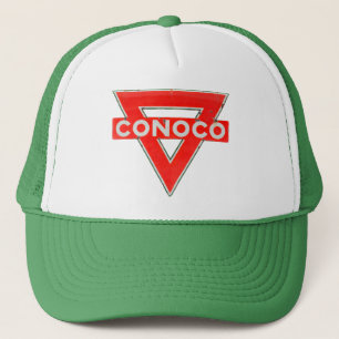 Casquette Le signe vintage d'essence de CONOCO s'est rouill