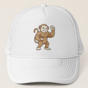 Casquette Le singe comme culturiste au Bodybuilding