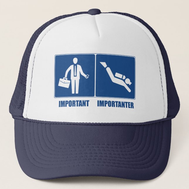 Casquette Le Travail Est Important, La Plongée Est Important (Devant)