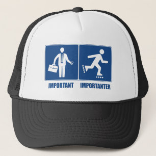 Casquette Le Travail Est Important, Le Rollerblading Est Imp